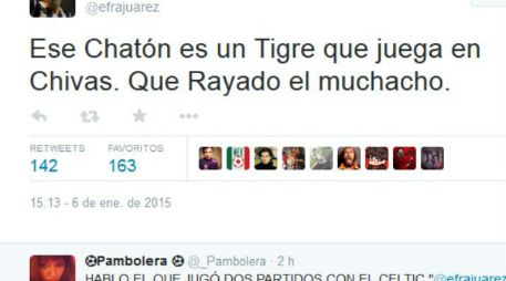 Imagen del mensaje que publicó en redes sociales el jugador de Monterrey. TWITTER / @efrajuarez