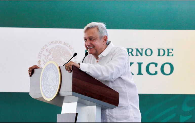 López Obrador adelantó que se va a poner de acuerdo con el gobernador de Durango para que el dinero que está ya autorizado se destine a obras para abastecer de agua. EFE/Presidencia de México