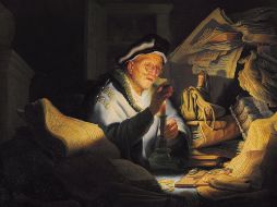 «'¡Insensato! Esta misma noche vas a morir. ¿Para quién serán todos tus bienes?' Lo mismo le pasa al que amontona riquezas para sí mismo y no se hace rico de lo que vale ante Dios». WIKIPEDIA/«La parábola del rico insensato», de Rembrandt.