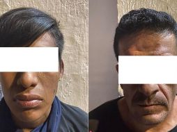 Los detenidos fueron identificados como Damián “N”, de 20 años y Eleuterio “N”, de 45. CORTESÍA / POLICÍA DE GUADALAJARA