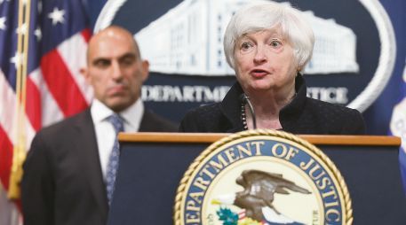 La secretaria del Tesoro, Janet Yellen indicó que el CNG es una empresa criminal multifacética. AFP