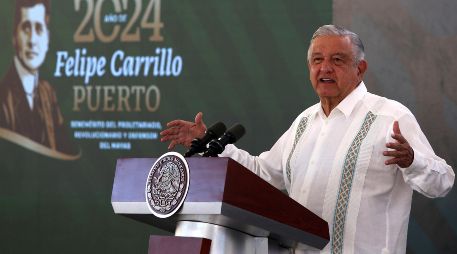 López Obrador afirmó que su gobierno es respetuoso de la libertad de prensa. EFE/A. Cupul