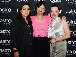 Denisse Becerra, Oriana Romero y Mónica Escalante. GENTE BIEN JALISCO/ Marifer Rached