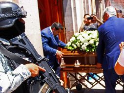 Bertha Gisela Gaytán, fue asesinada a balazos tras su primer mitin de campaña en la comunidad de San Miguel Octopan, el pasado lunes en la Catedral del municipio de Celaya. EFE.