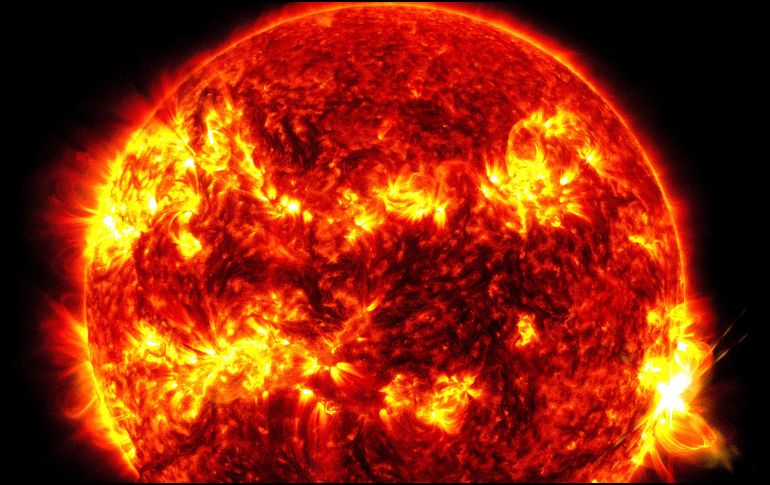 Es la mayor llamarada registrada en este ciclo solar de 11 años, que se acerca a su punto máximo, según la NOAA. X/@NASASun