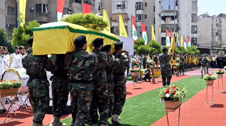 Hezbollah asegura que vengara la muerte de su comandante militar de más alto rango. EFE/EPA/WAEL HAMZEH
