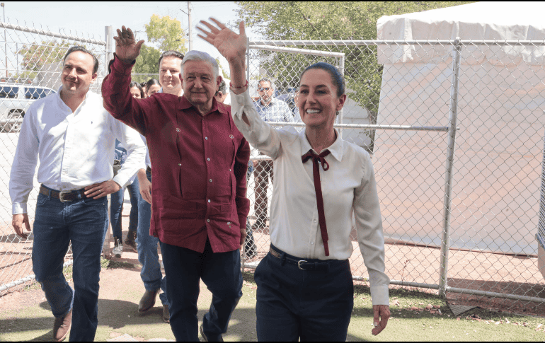 El Presidente Andres Manuel López Obrador y Claudia Sheinbaum Pardo, virtual Presidenta electa, durante su primer gira de trabajo. SUN/ESPECIAL Presidencia/RDB.