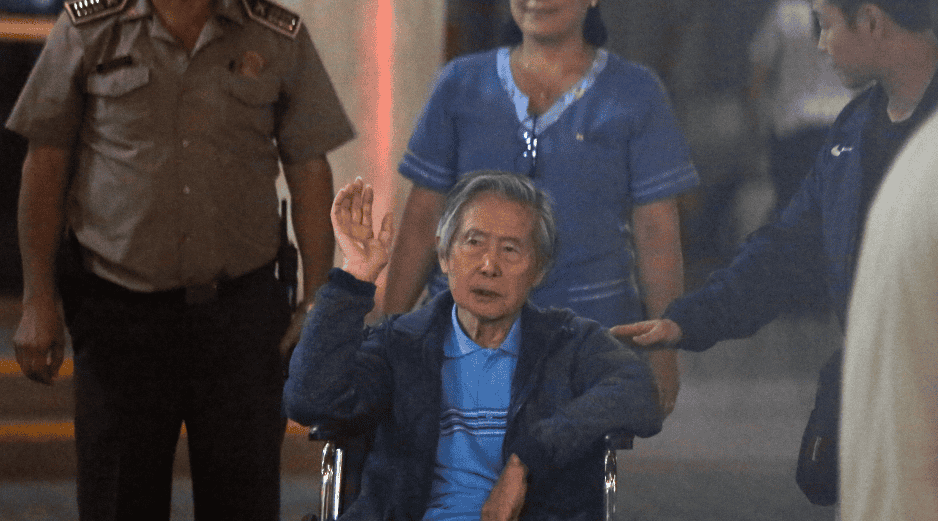 Fujimori también está sometido a un tratamiento por cáncer en la lengua, que ha sido recurrente en su historia clínica. EFE/STRINGER