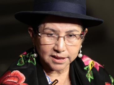 Sosa señaló que Bolivia es "un país que posee muchas riquezas", por lo que "hay muchos intereses de tomar por la fuerza el poder". EFE/ J. MÉNDEZ