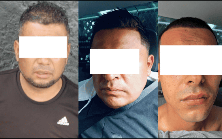 Los detenidos fueron identificados como Juan Antonio ‘N’ de 35 años, Luis Antonio ‘N’ de 26 y Luis Antonio ‘N’ de 42. ESPECIAL