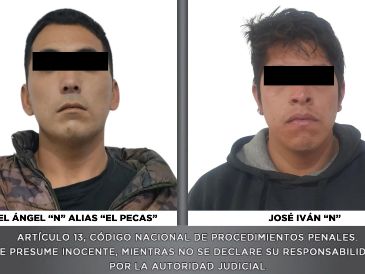 Se informó la detención de Miguel Ángel "El Pecas", y José Iván "N", presuntos responsables de la muerte de Paola Salcedo, hermana del futbolista del Cruz Azul Carlos Salcedo. ESPECIAL.
